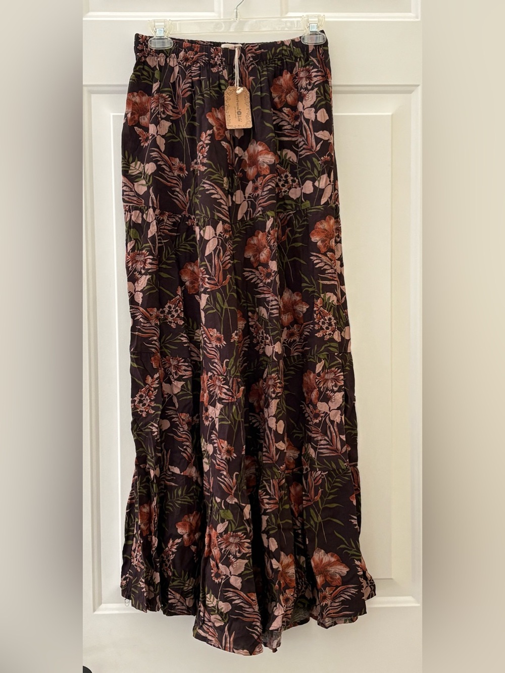 Natural Life Patti Palazzo Wide Leg Floral Pants NEW size Small Boho - Picture 2 of 9